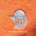 Bonne absorbant doux textile broderie basket-ball sport serviette ST-005